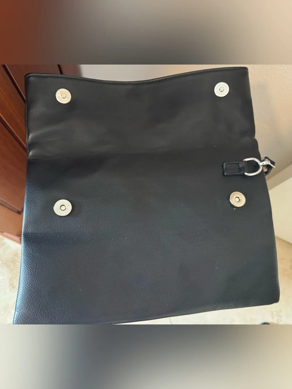 Black Wristlet Clutch - Sleek Minimal Design